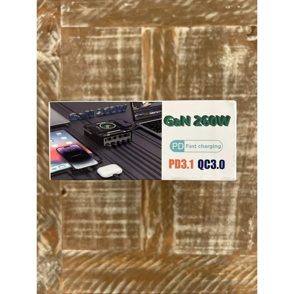 260W USB C GaN Charger: PD3.1 QC3.0 Fast‎ Charger PPS, 5-Port Fast Charging